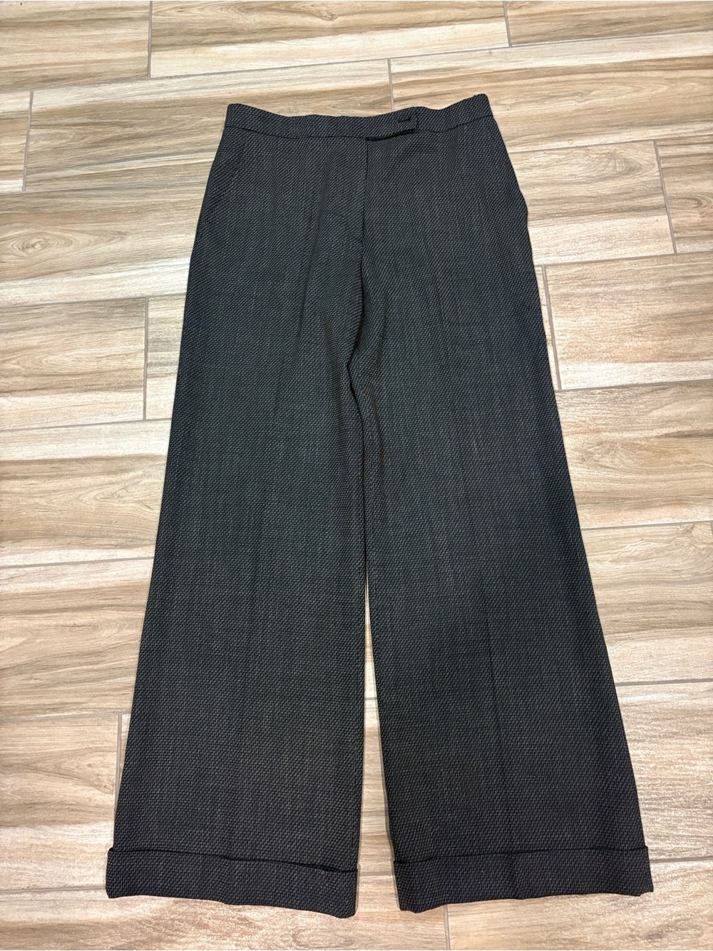 PER TE BY KRIZIA Black Trousers with White Fleck Detail